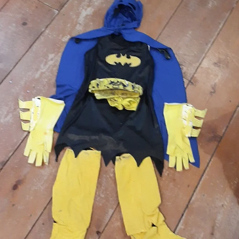 ‎Handmade Girl's Batgirl Halloween Costume M/L  5-8yrs